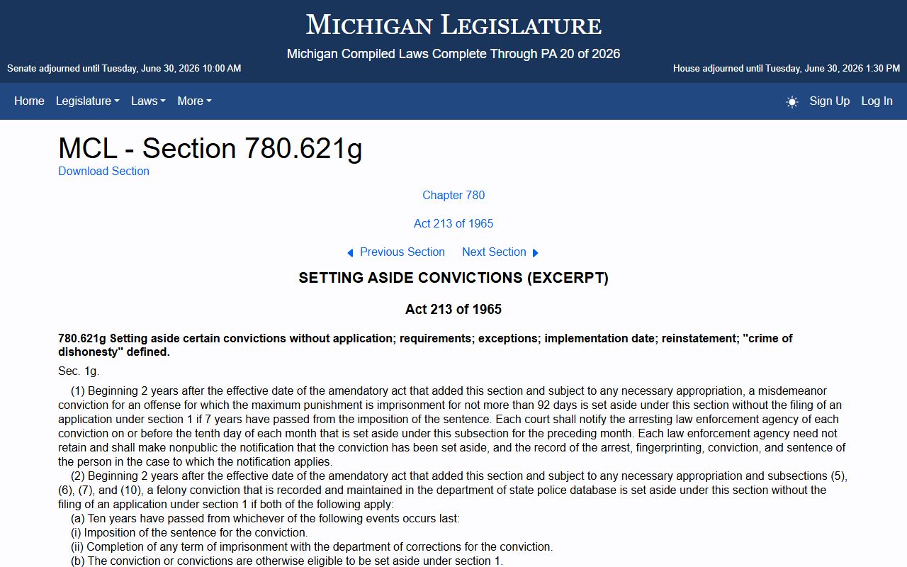 Isabella County Clerk court records order and sealed file statute