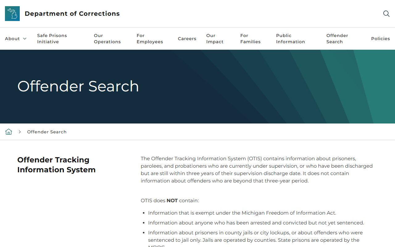 Isabella County arrest records Michigan corrections offender search