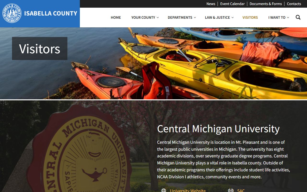 Isabella County court records local geography and transportation references for Mount Pleasant