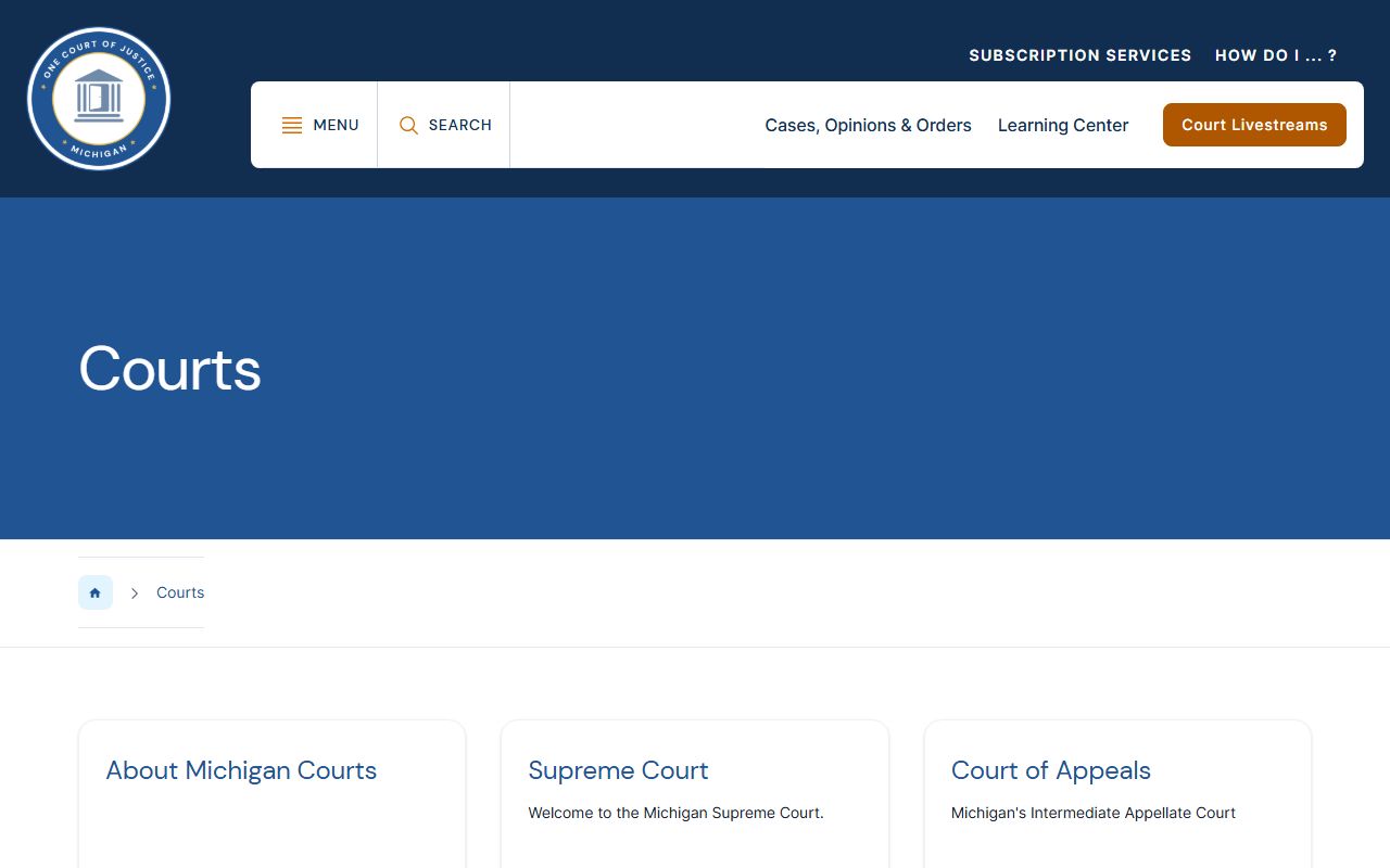 Isabella County Circuit Court records Michigan judicial branch overview